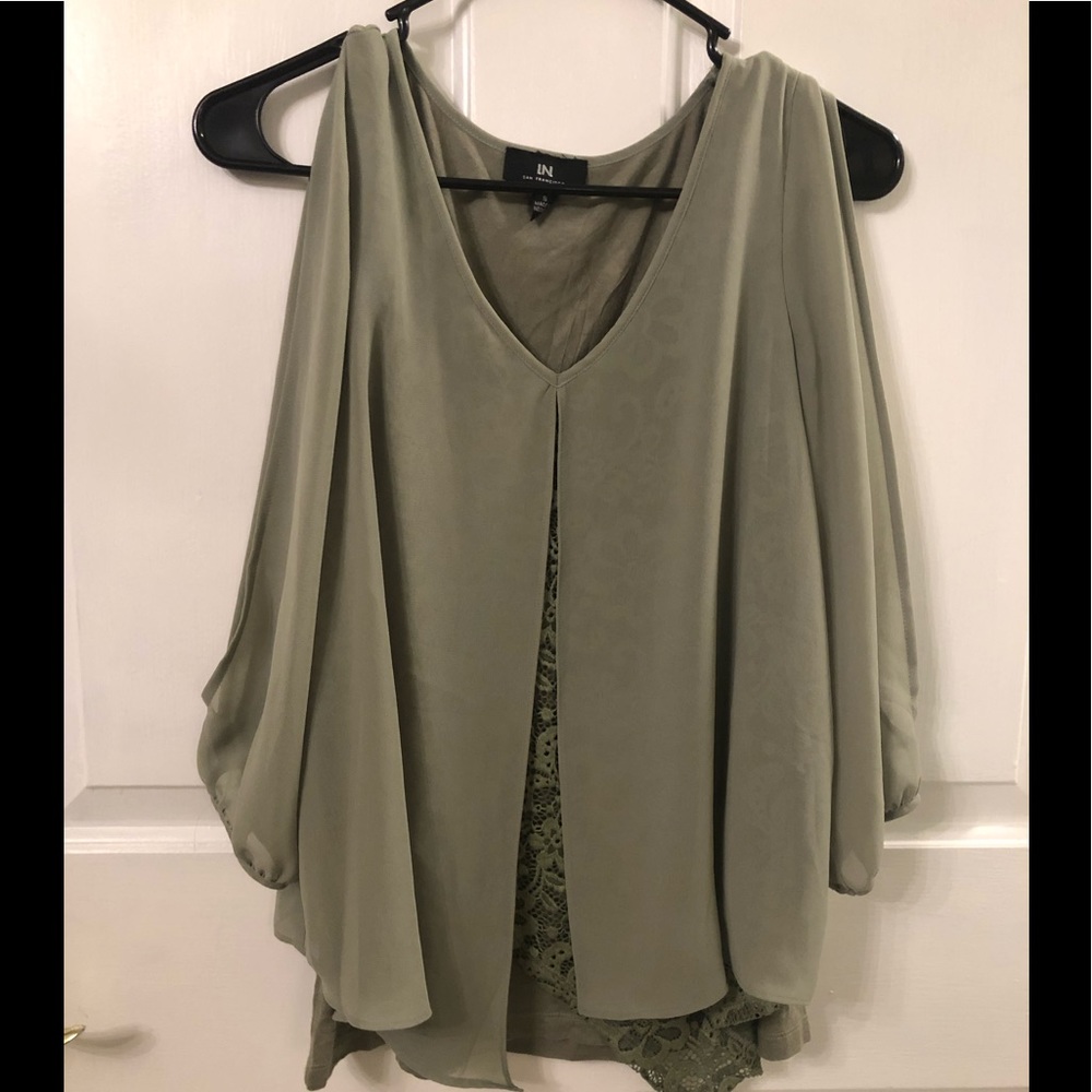 Green blouse